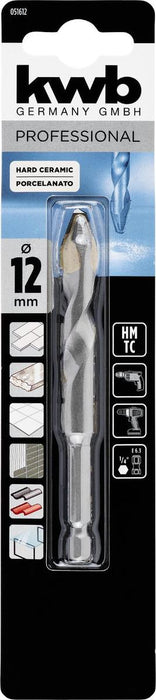CERAMIC DRILL BIT HEX 12X90MM KWB
