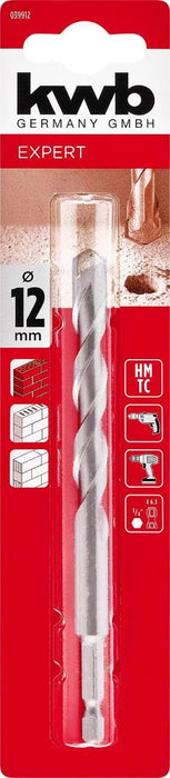 STONE/BRICK DRILL BIT HEX 12MM KWB