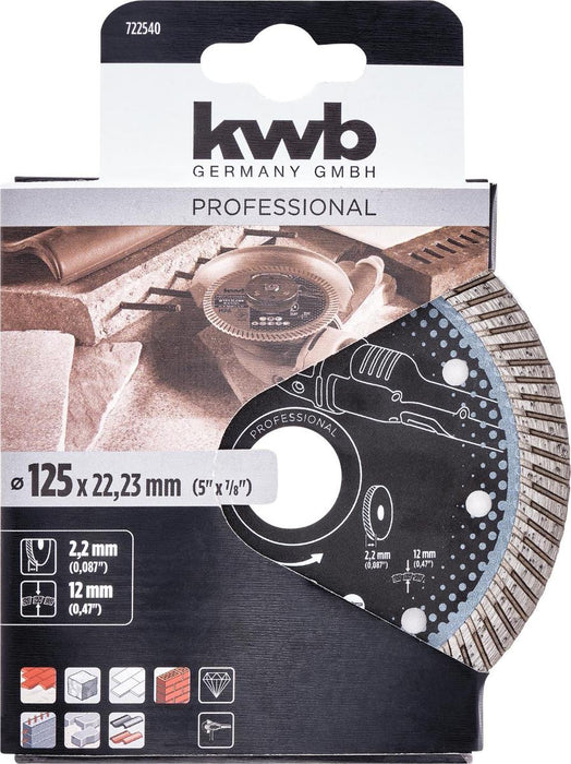 DIAMOND DISC 125MM TURBO KWB