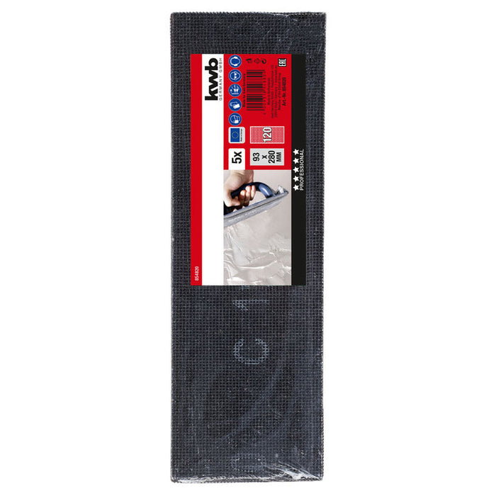 MESH PADS 5 NUMBERS 93X280MM K120 KWB