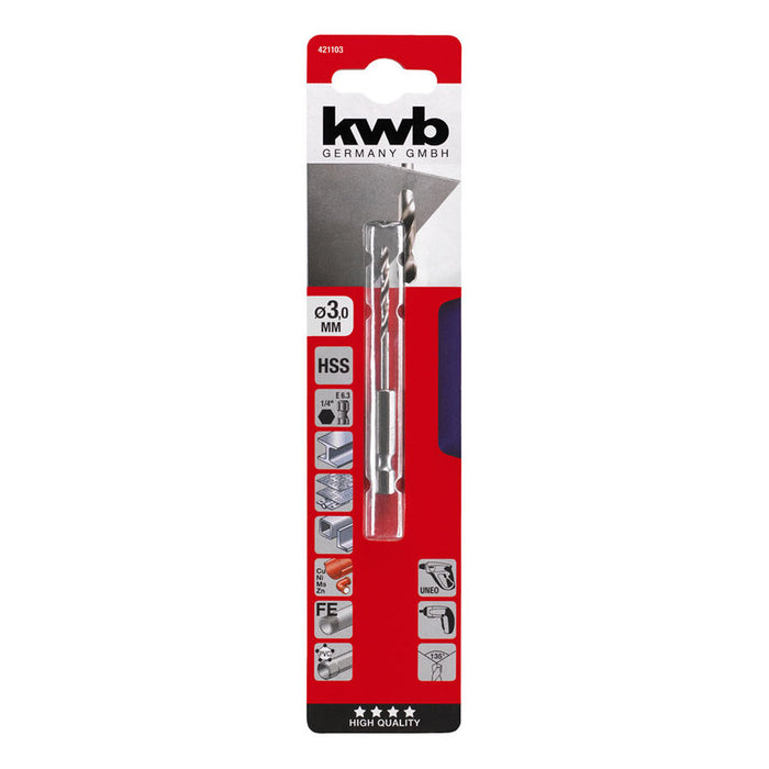 DRILL FOR METAL KWB 3x45x79