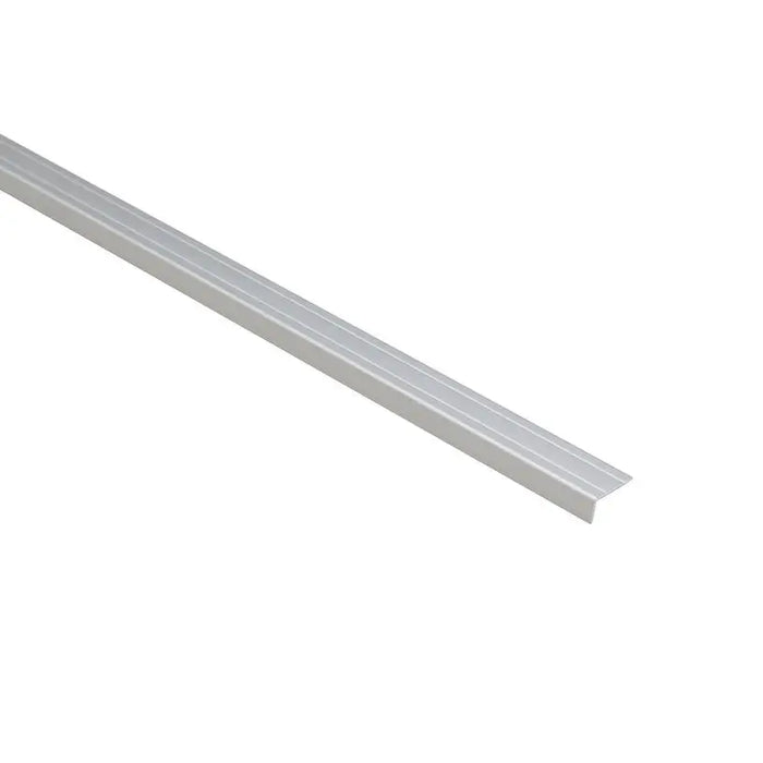 L-SHAPED TRANSITION STRIP PROFILES TRADE 24X10 MM. SILVER MATT 0.9 M. - Лайстни<<<Паркет и елементи за монтаж<<<Подови