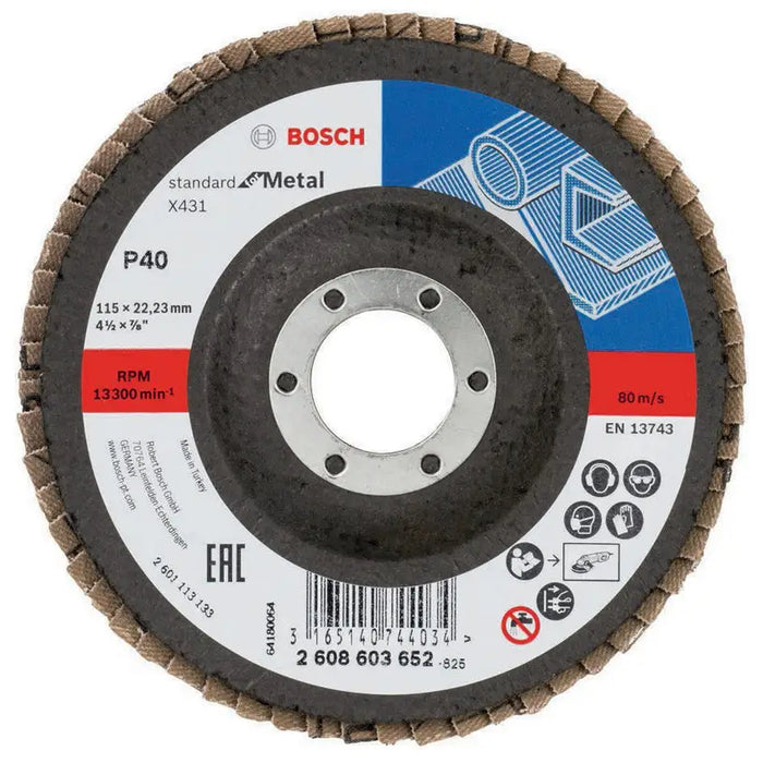 LABEL DISC P40 BOSCH 115x22.23 - Дискове за ъглошлайфи<<<Консумативи за електроинструменти<<<Инструменти и