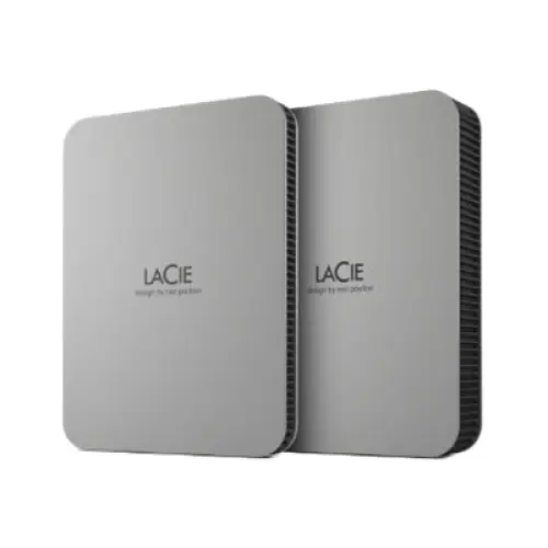 LACIE Mobile Drive HDD USB-C 5TB 2.5inch Moon Silver with USB-C cable - Външни HDD<<<HDD и SSD<<<Компоненти<<<ALSO