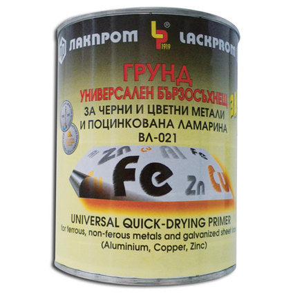 UNIVERSAL QUICK-DRYING PRIMER FOR BLACK AND NON-FERROUS METALS LACKPROM VL-021