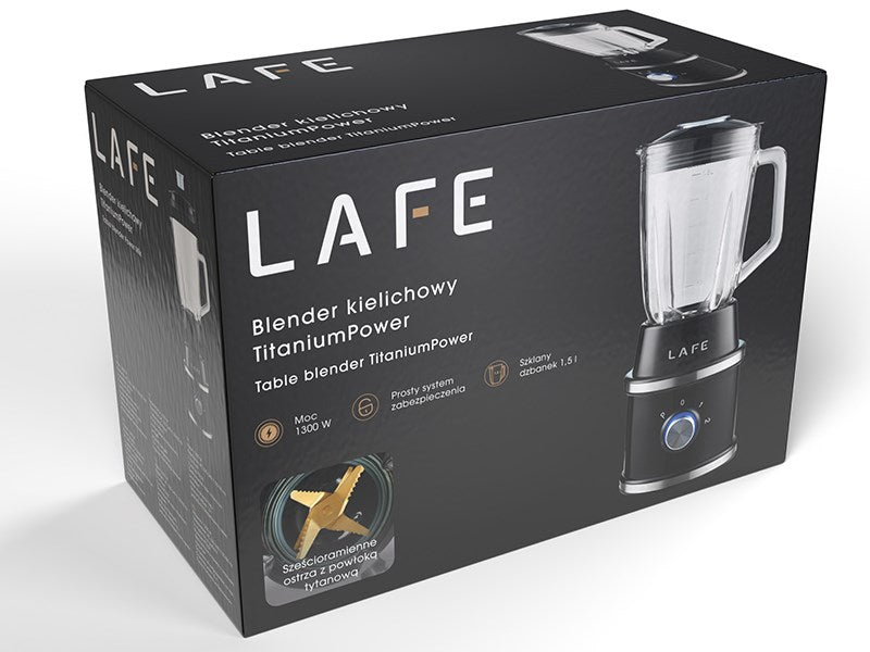 LAFE Table Blender TITANIUMPOWER 1300 W 1.5 L Black