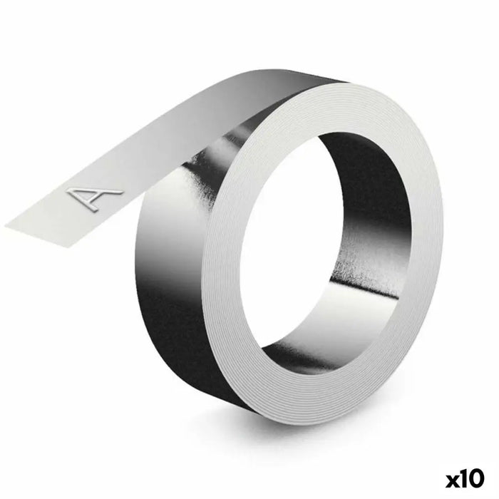 Laminated Tape for Labelling Machines Dymo Aluminium Rhino™ 12 mm (10 Units) - Електроника Периферни и резервни