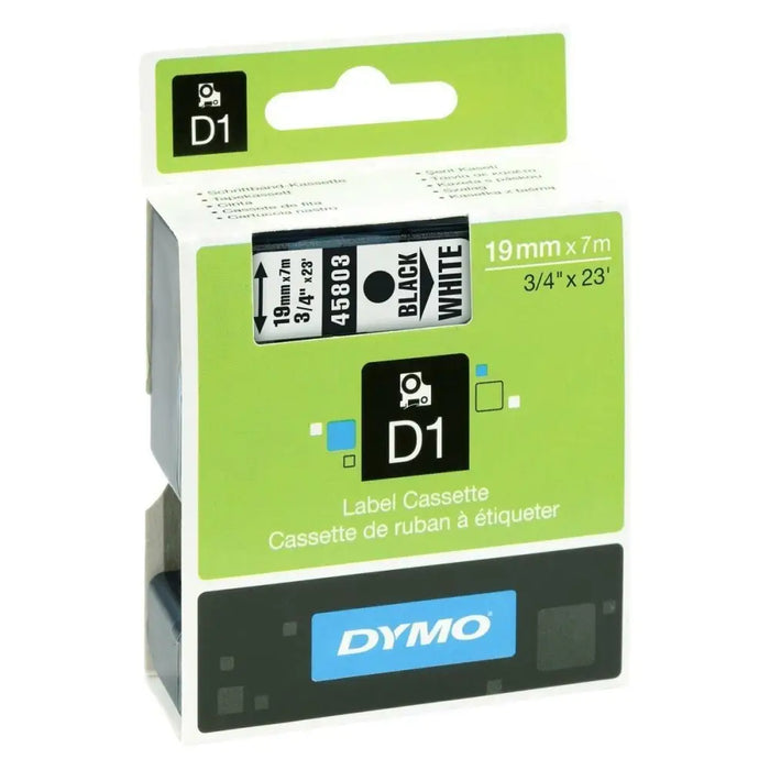 Laminated Tape for Labelling Machines Dymo D1 45803 LabelManager™ White Black (5 Units) - Електроника Периферни и
