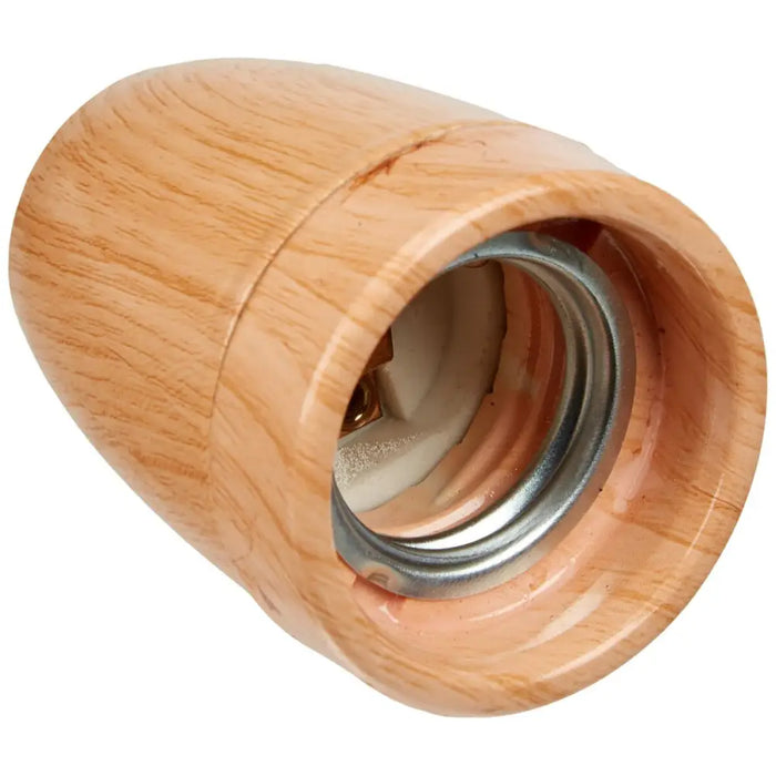 Lamp holder F-line Wood 100 W E27 Vintage - Декорация и Осветление<<<Дом Градина<<<BigBuy&&&Лампи<<<Декорация и