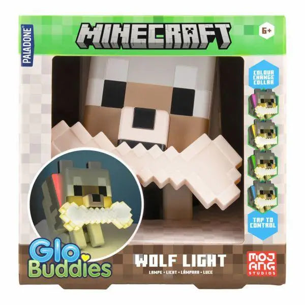 Lamp Paladone Glo Buddies: Minecraft - Wolf Light PP14761MCF - Дрехи и аксесоари<<<Геймърска периферия<<<ValiAPI