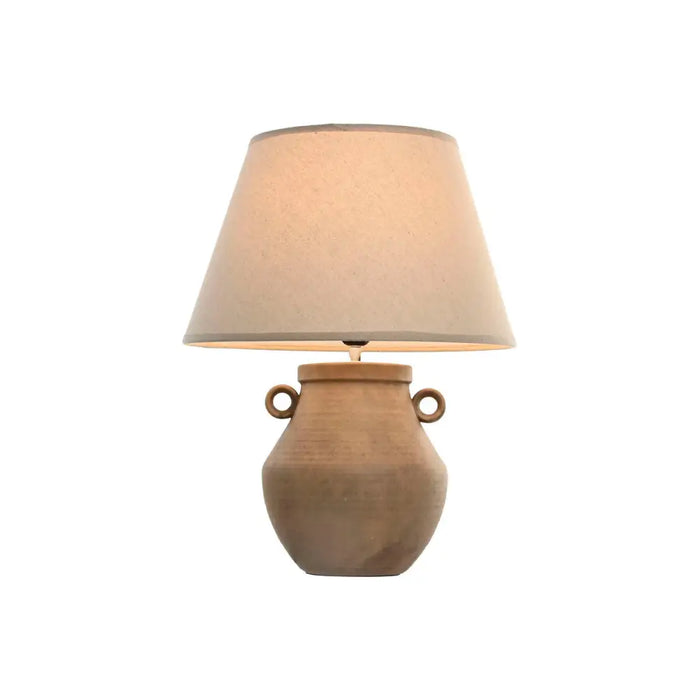 Lamp Shade Home ESPRIT Beige Linen Metal 40 x 40 x 25 cm (2 Units) - Декорация и Осветление<<<Дом