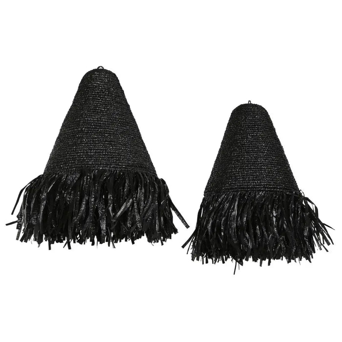 Lamp Shade Home ESPRIT Black Raffia 60 x 60 x 80 cm - Декорация и Осветление<<<Дом Градина<<<BigBuy&&&Лампи<<<Декорация
