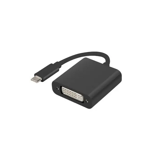 Lanberg adapter USB type-c (m) -> DVI-I (f) (24 + 5) black - Адаптери<<<LANBERG адаптери конектори и