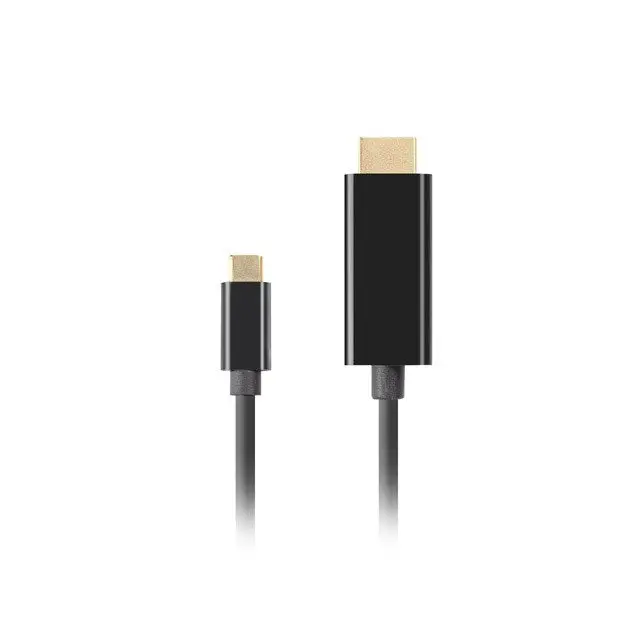 LANBERG CABLE USB-C(M)->HDMI(M) 1M 4K 60HZ BLACK - USB cablesKBA-USB<<<Cables and adaptersKBA<<<ActionPL