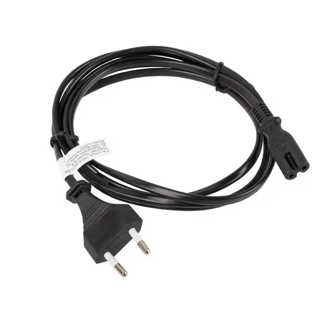 Lanberg CEE 7/16 -> IEC 320 C7 EURO (RADIO) power cord 1.8m black - Захранващи<<<LANBERG