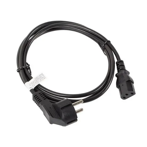 Lanberg CEE 7/7 -> IEC 320 C13 power cord 1.8m black - Захранващи<<<LANBERG кабели<<<LANBERG<<<PolyComp&&&Компютър