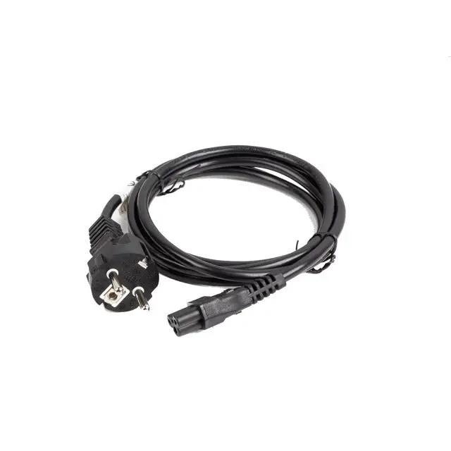 Lanberg CEE 7/7 (MICKEY) -> IEC 320 C5 power cord 1.8m VDE Straight black - Захранващи<<<LANBERG