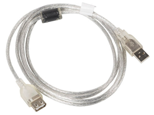 Lanberg extension cable USB 2.0 AM-AF 1.8m transparent ferrite - USB<<<LANBERG кабели<<<LANBERG<<<PolyComp&&&USB