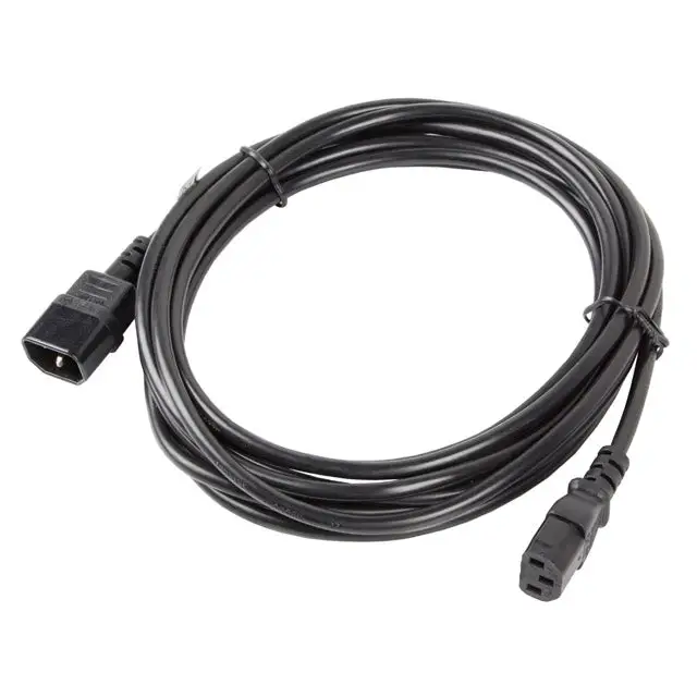 Lanberg extension power supply cable IEC 320 C13 -> C14 5m VDE black - Захранващи<<<LANBERG