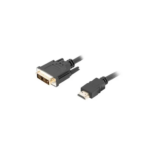 Lanberg HDMI (M) -> DVI-D (M) (18 + 1) cable 0.5m single link with gold-plated connectors black - Видео<<<LANBERG