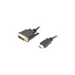 Lanberg HDMI (M) -> DVI-D (M) (24 + 1) cable 3m dual link with gold-plated 4K connectors black - Видео<<<LANBERG