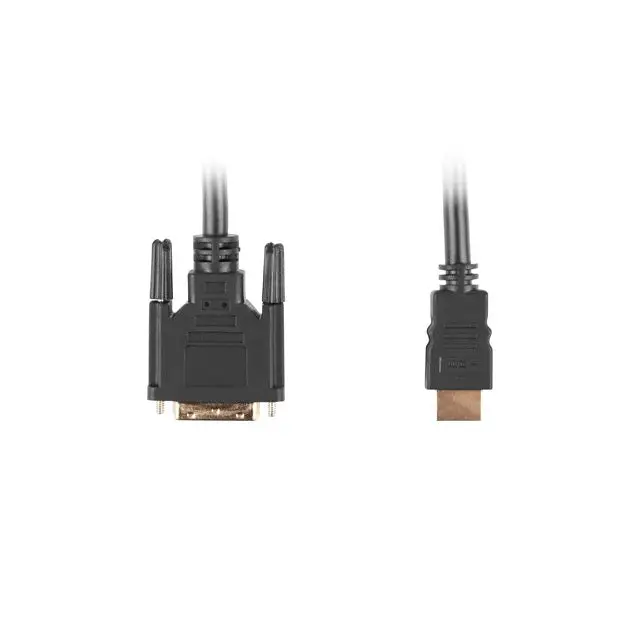 Lanberg HDMI (M) -> DVI-D(M)(18 + 1) cable 3m single link with gold-plated connectors black - Видео<<<LANBERG