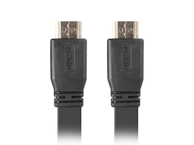 Lanberg HDMI M/M V2.0 cable 1m 4K flat black - Видео<<<LANBERG кабели<<<LANBERG<<<PolyComp&&&HDMI