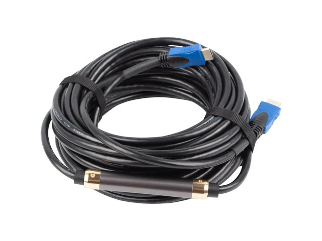 Lanberg HDMI M/M V2.0 cable 4K 15m CU black - Видео<<<LANBERG кабели<<<LANBERG<<<PolyComp&&&Адаптери<<<Компютър Кабели
