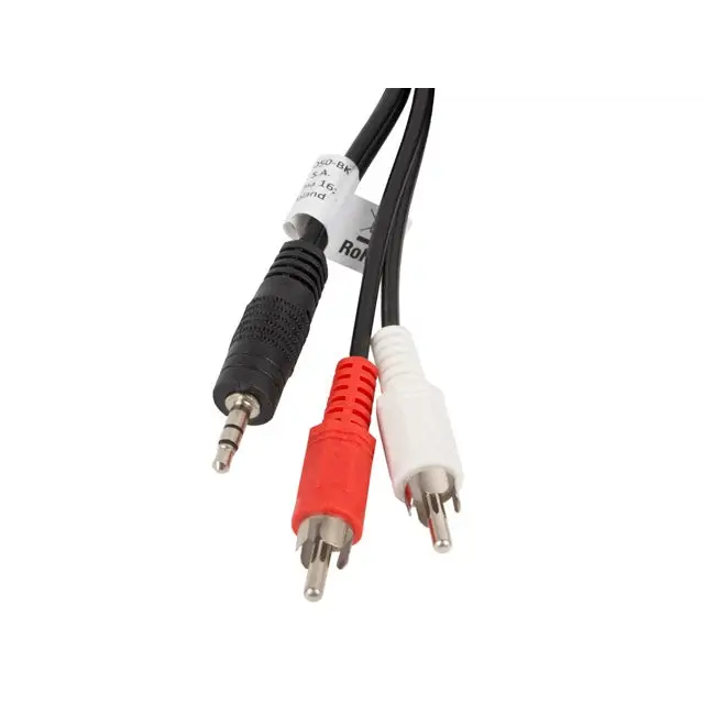 Lanberg mini jack 3.5mm (M) 3 pin -> 2X RCA (chinch) (M) cable 5m - Аудио<<<LANBERG