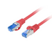 Lanberg patch cord CAT.6A FTP LSZH CCA 0.5m Fluke Passed red - Пач<<<LANBERG кабели<<<LANBERG<<<PolyComp&&&Мрежови