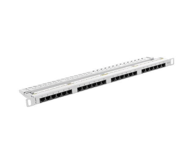 Lanberg patch panel 24 port 0.5U CAT.6 grey - Пач панели<<<LANBERG сървърни шкафове и