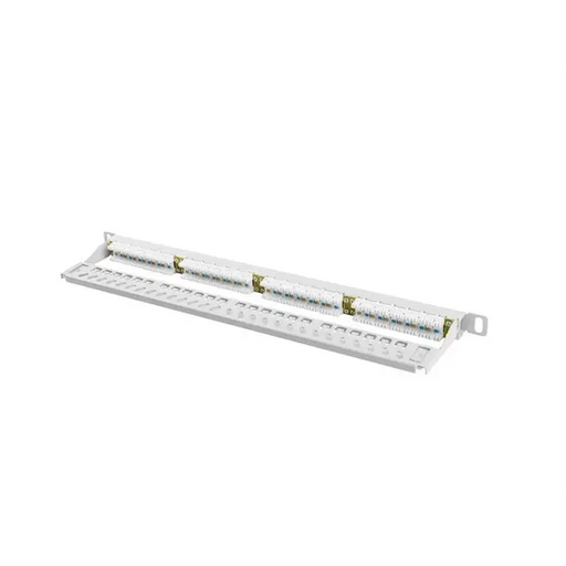 Lanberg patch panel 24 port 0.5U CAT.6 grey - Пач панели<<<LANBERG сървърни шкафове и
