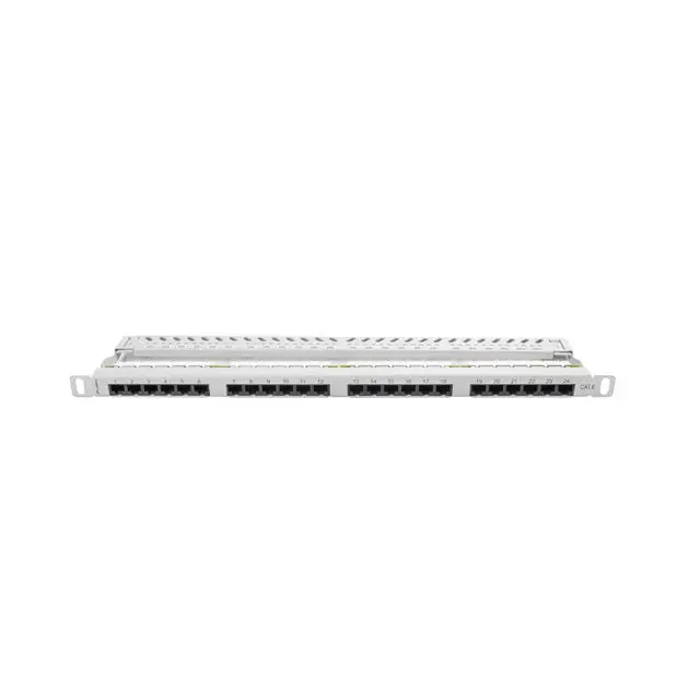 Lanberg patch panel 24 port 0.5U CAT.6 grey - Пач панели<<<LANBERG сървърни шкафове и