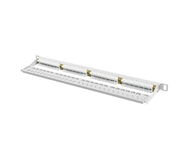 Lanberg patch panel 24 port 0.5U CAT.6 grey - Пач панели<<<LANBERG сървърни шкафове и