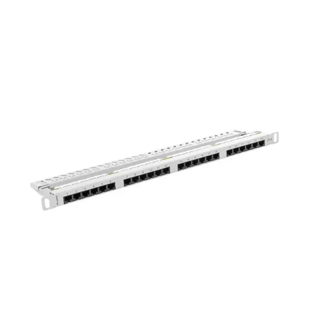 Lanberg patch panel 24 port 0.5U CAT.6 grey - Пач панели<<<LANBERG сървърни шкафове и