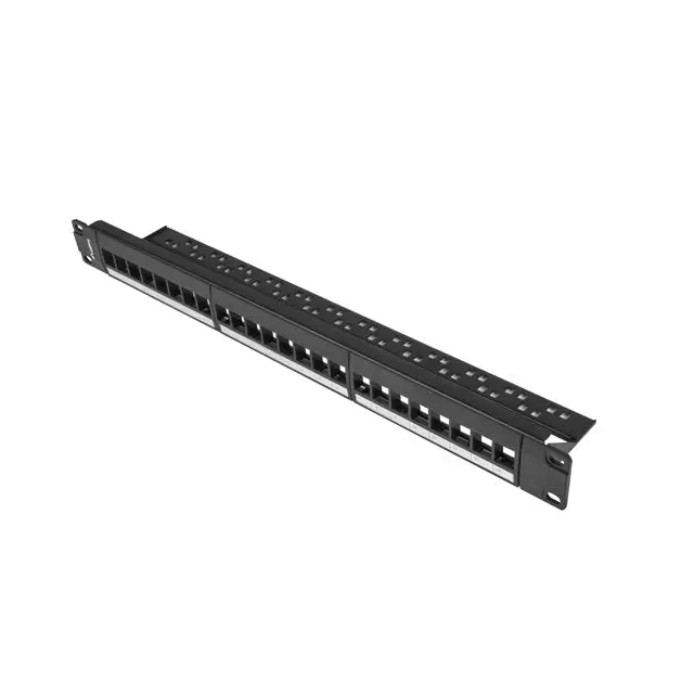 Lanberg patch panel blank 24 port 1U for keystone modules black - Пач панели<<<LANBERG сървърни шкафове и