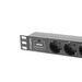Lanberg power distribution unit (PDU) 10’’1U 16A 3X SCHUKO 2M black - Захранващи панели<<<LANBERG сървърни шкафове и
