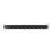 Lanberg power distribution unit (PDU) 19’’ 1U 16A 9xSchuko outlets,black - Захранващи панели<<<LANBERG сървърни шкафове