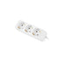 Lanberg power strip 1.5m 3 sockets french quality-grade copper cable white - Разклонители<<<LANBERG сървърни шкафове и