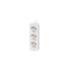 Lanberg power strip 1.5m 3 sockets french quality-grade copper cable white - Разклонители<<<LANBERG сървърни шкафове и