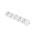Lanberg power strip 1.5m 5 sockets french quality-grade copper cable white - Разклонители<<<LANBERG сървърни шкафове и