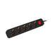 Lanberg power strip 1.5m 5 sockets french with circuit breaker quality-grade copper cable black