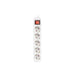 Lanberg power strip 1.5m 5 sockets french with circuit breaker quality-grade copper cable white