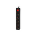 Lanberg power strip 3m 5 sockets Schuko with circuit breaker quality-grade copper cable black - Разклонители<<<LANBERG