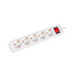 Lanberg power strip 3m 5x Schuko outlets with circuit breaker quality-grade copper cable white - Разклонители<<<LANBERG