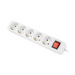 Lanberg power strip 3m 5x Schuko outlets with circuit breaker quality-grade copper cable white - Разклонители<<<LANBERG