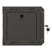 Lanberg rack cabinet 10’’ wall-mount 4U/300x300 (flat pack) with glass door black - Hanging cabinets 10’’/