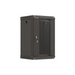 Lanberg rack cabinet 10’’ wall-mount 9U/300x300 (flat pack) with glass door black - Hanging cabinets 10’’/
