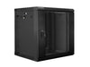 Lanberg rack cabinet 19’’ double-section wall-mount 12U / 600x600 for self-assembly (flat pack) black - Сървърни и