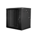 Lanberg rack cabinet 19’’ double-section wall-mount 12U / 600x600 for self-assembly (flat pack) black - Сървърни и